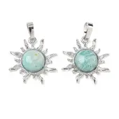 Natural Amazonite Pendants