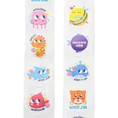 8 Styles Self-Adhesive Paper Cartoon Reward Stickers