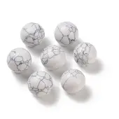 Synthetic Howlite No Hole Sphere Beads
