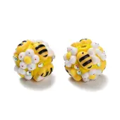 Polymer Clay Rhinestone Beads with Resin