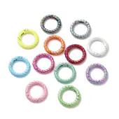 Spray Painted Alloy Spring Gate Ring