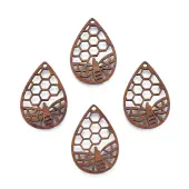 Natural Walnut Wood Pendants