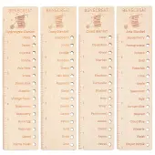 Wood Temperature Blanket Reusable Color Chart