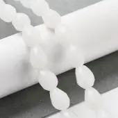 Natural White Jade Beads Strands
