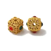 Rack Plating Square Brass Beads