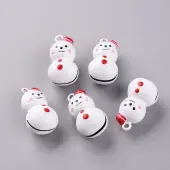 Baking Painted Brass Bell Pendants