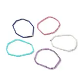Natural Mixed Gemstone Beaded Stretch Bracelets