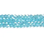 Transparent Electroplate Glass Beads Strands