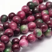 Dyed Natural Malaysia Jade Round Bead Strands