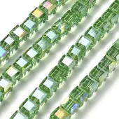 Electroplate Glass Beads Strands