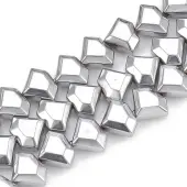 Electroplate Non-magnetic Synthetic Hematite Beads Strands