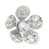 Brass Micro Pave Cubic Zirconia Pendants