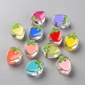 Transparent Enamel Acrylic Beads