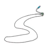 Ion Plating(IP) 304 Stainless Steel Cable Chain Necklace for Men Women