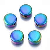 Rack Plating Rainbow Color 304 Stainless Steel Beads
