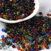 Transparent Colours Glass Seed Beads