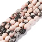 Natural Pink Zebra Jasper Beads Strands