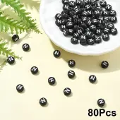 Opaque Acrylic Horizontal Hole Beads