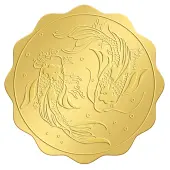 Self Adhesive Gold Foil Embossed Stickers