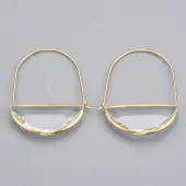 Brass Hoop Earrings