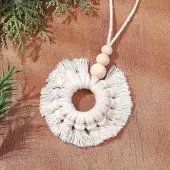Handmade Cotton Macrame Ring Pendant Decorations