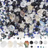 Ocean Theme DIY Seed & Glass Beads Jewelry Making Finding Kit