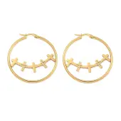 304 Stainless Steel Huggie Hoop Earrings
