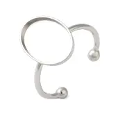 Non-Tarnish 304 Stainless Steel Open Cuff Ring Components