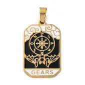 Ion Plating(IP) 304 Stainless Steel Enamel Pendants
