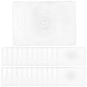 AHADEMAKER 25Pcs 2 Style PVC Plasic Portable Magnifying Lenses