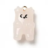 Cartoon Opaque Resin Pendants