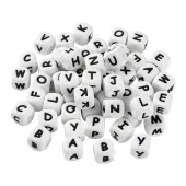 52Pcs 26 Style Food Grade Eco-Friendly Silicone Beads