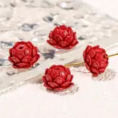 Synthetic Cinnabar Beads