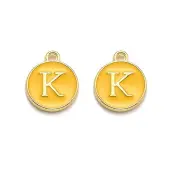 Golden Plated Alloy Enamel Charms
