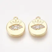 Brass Cubic Zirconia Charms
