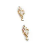 Brass Micro Pave Cubic Zirconia Pendants