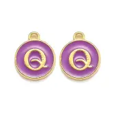 Golden Plated Alloy Enamel Charms