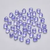 Transparent Spray Painted Glass Beads