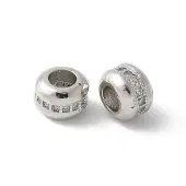 Brass Micro Pave Clear Cubic Zirconia Beads