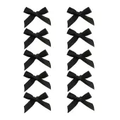 10Pcs Bowknot Cloth Alligator Hair Clips