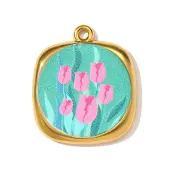 Printed 304 Stainless Steel Pendants