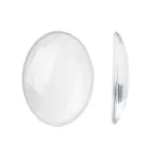 Transparent Oval Glass Cabochons