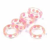 Transparent Epoxy Resin Finger Rings