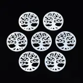 Natural Freshwater Shell Filigree Joiners