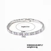 Brass Rhinestone Cup Chains Bracelet for Elegant Women with Subtle Luxury Feel