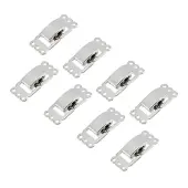8Pcs Brass Fold Over Clasps