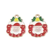 Christmas Alloy Enamel Pendants