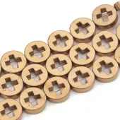 Electroplate Non-magnetic Synthetic Hematite Beads Strands