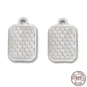 Rhodium Plated 925 Sterling Silver Charms