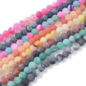 Natural Weathered Agate Beads Strands